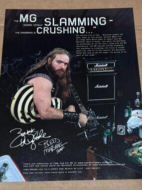 Zakk Wylde of Black Label Society - MARSHALL AMPS - 2005 Print Advertisement